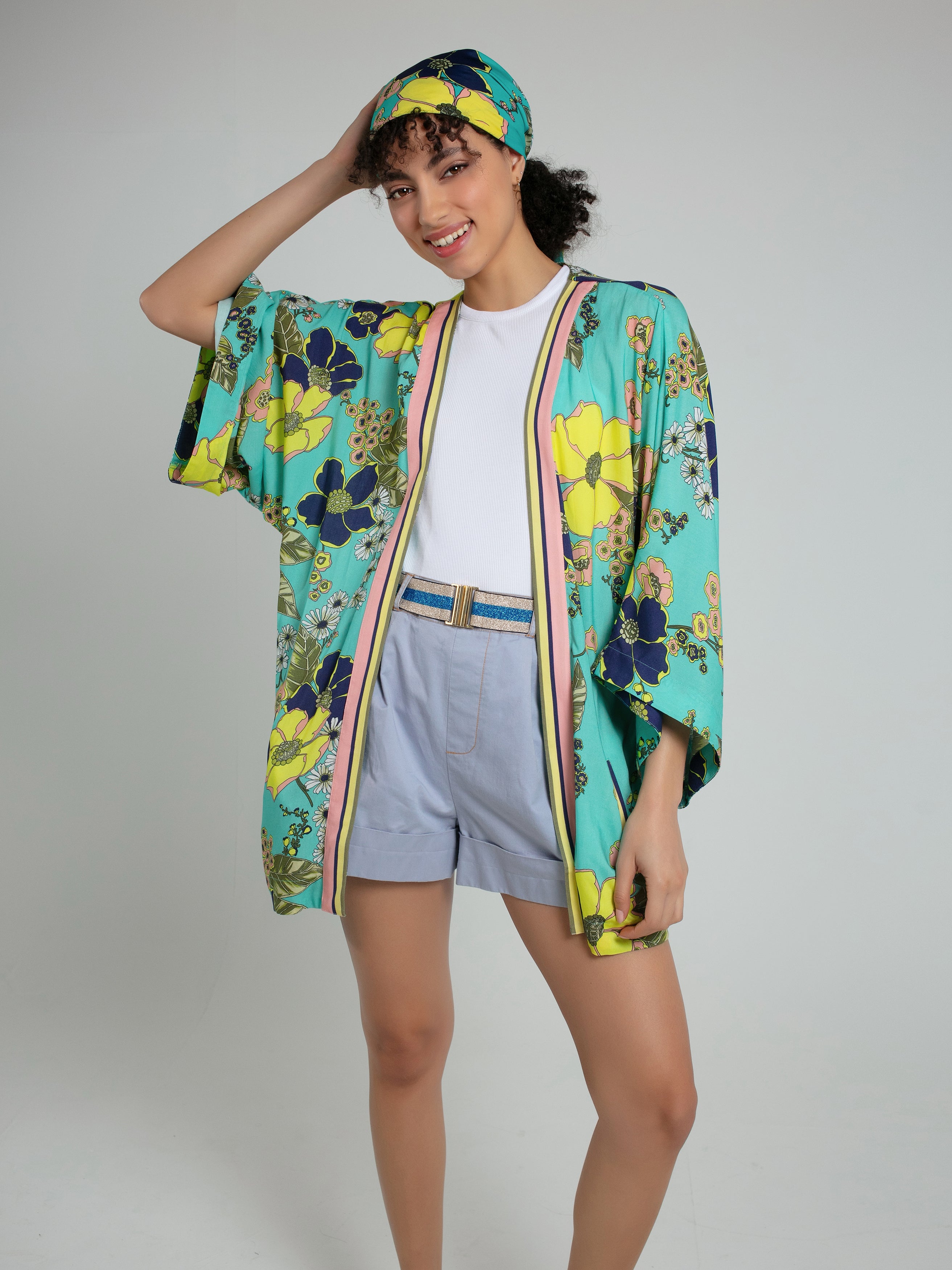 RETRO BLOOM KIMONO