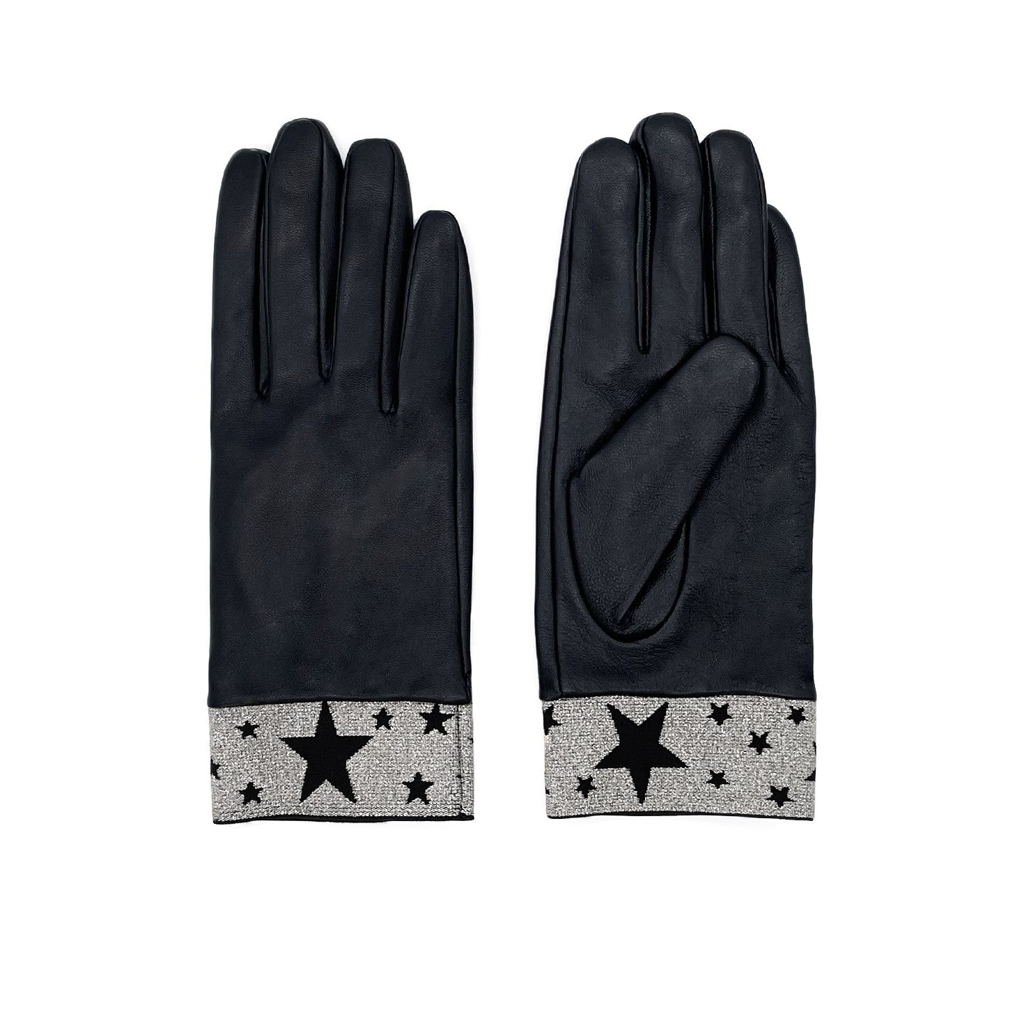 Estrella Leather Gloves - Silver