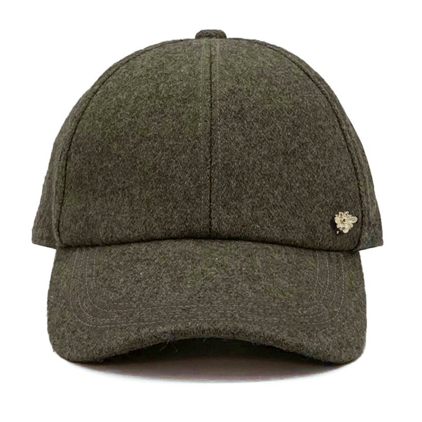 Nina Wool Baseball Cap - Khaki