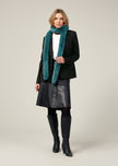 PASHA FAUX FUR SCARF-PEACOCK