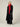 PASHA FAUX FUR SCARF-RED